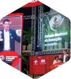 Prêmio Nacional de Inovação - cerimônia no palco.