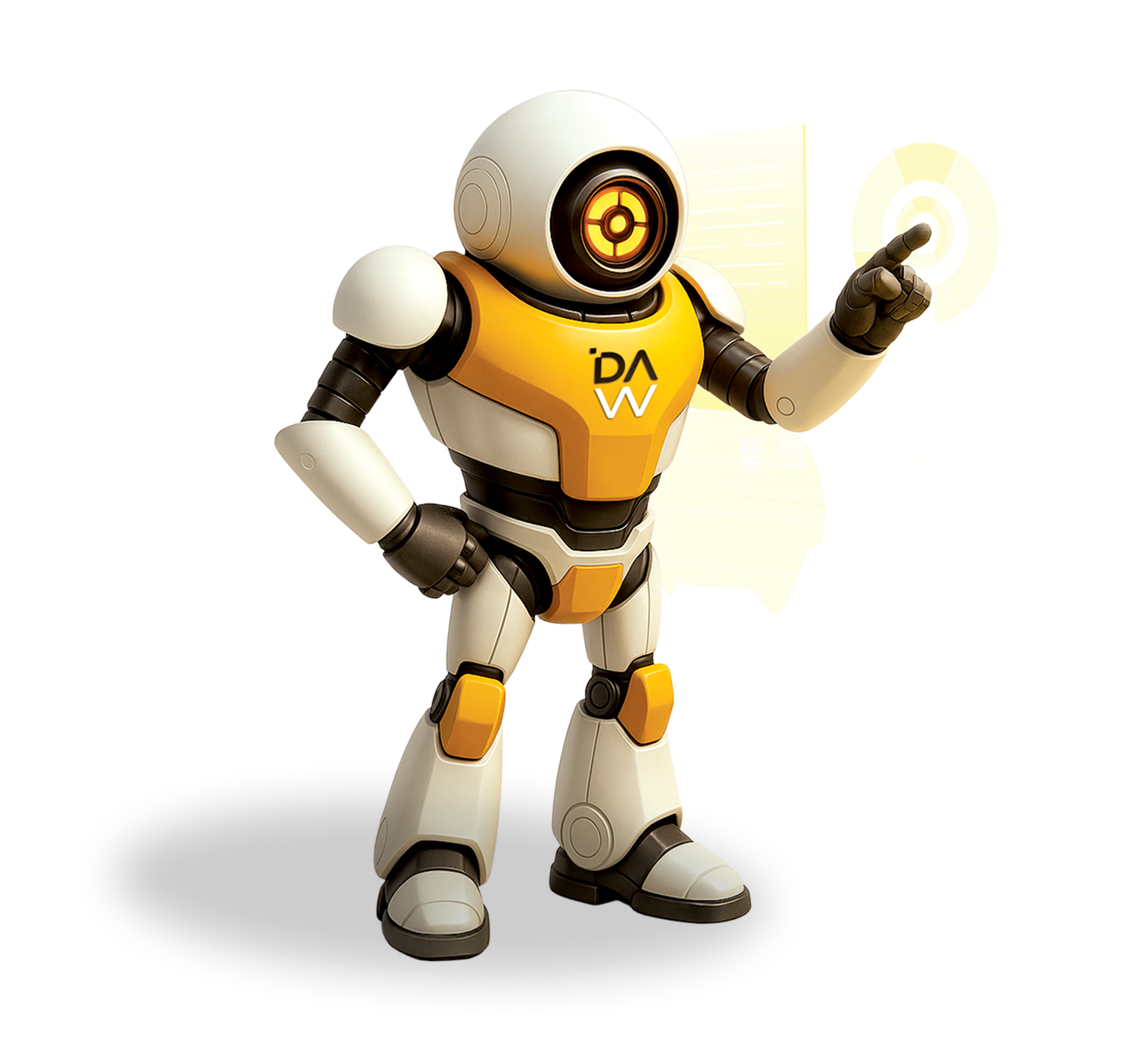 Robô Datawake em ambiente industrial.